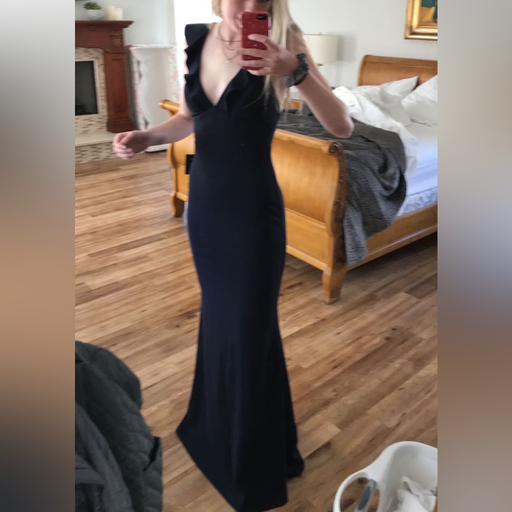 Navy Blue Prom Dress